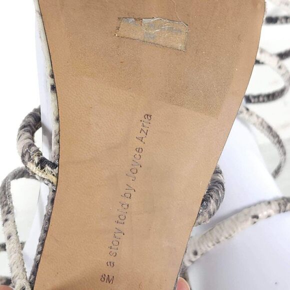 Avec Les Filles Women's Caila US 8M Animal Print Wrap Strap Gladiator Sandal - Picture 9 of 12